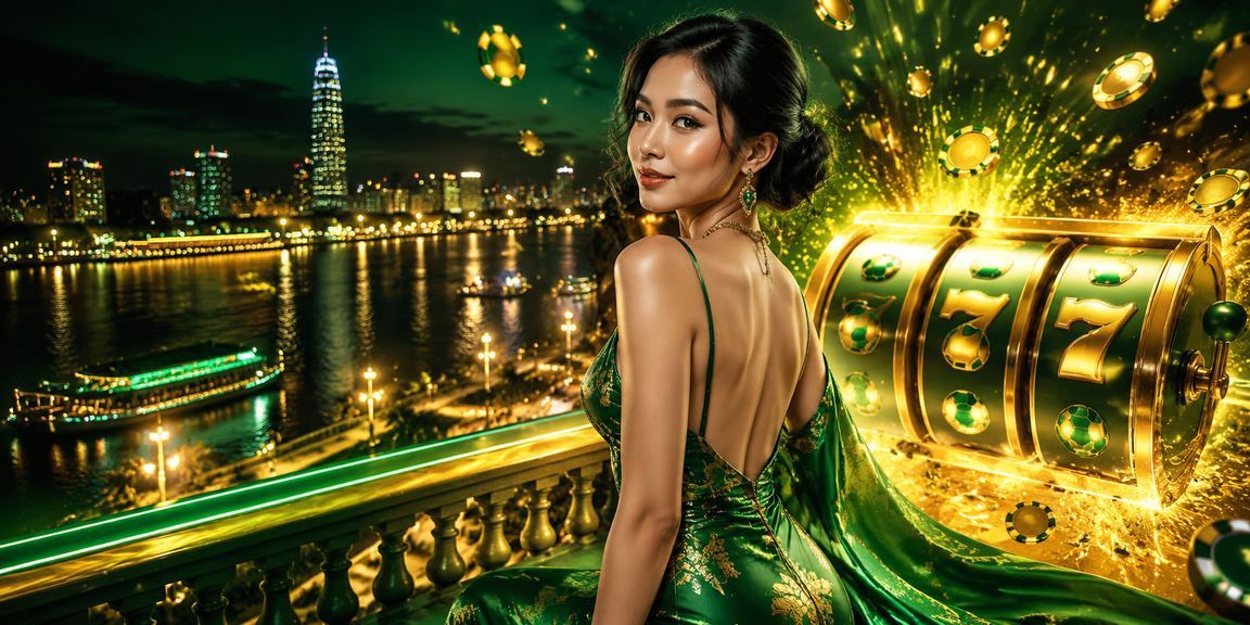 Người chơi slot game trên điện thoại tại bãi biển Mekong Việt Nam